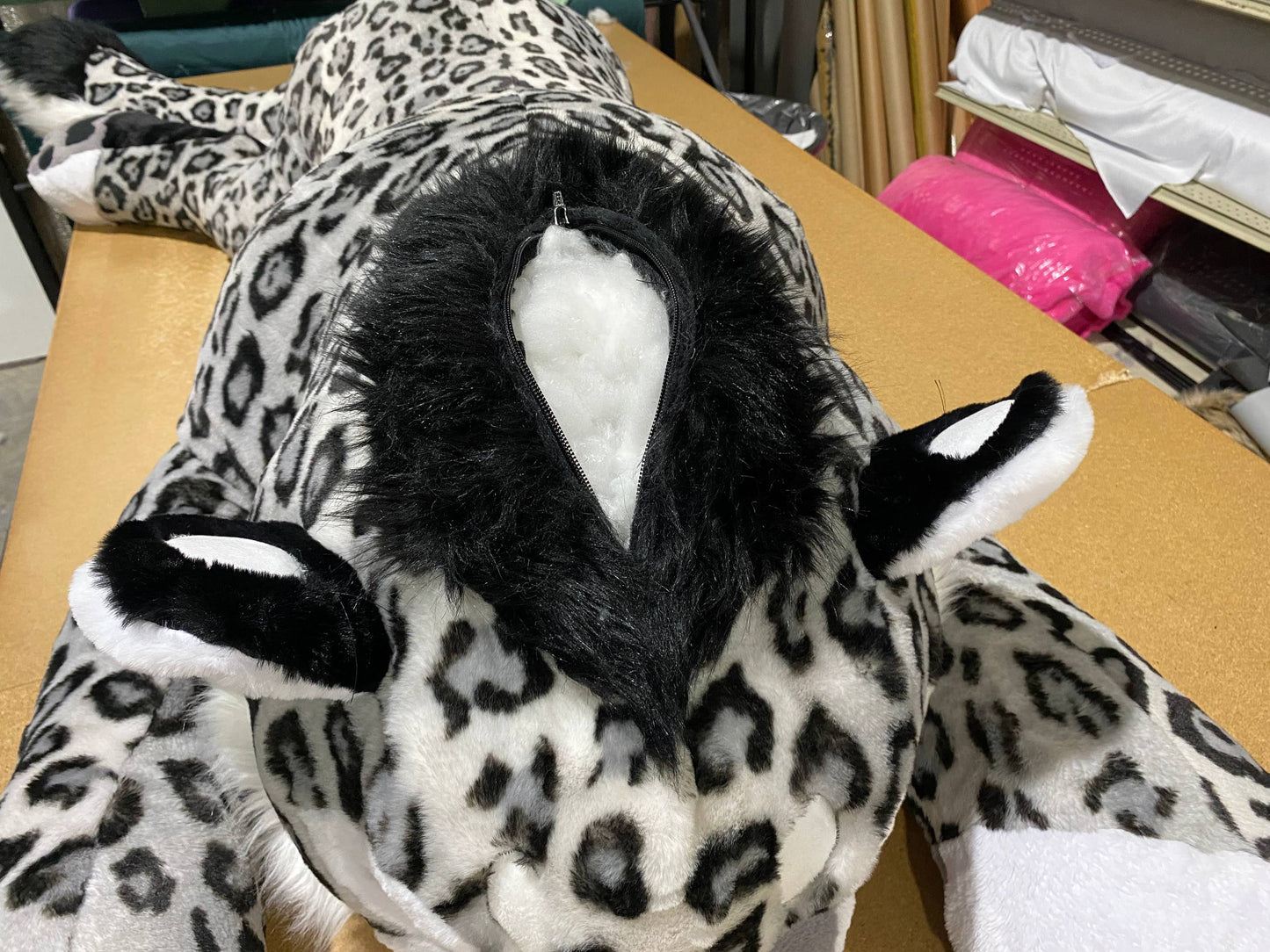 GIANT Big Cat Plush- Strawberry Leopard - Made to Order