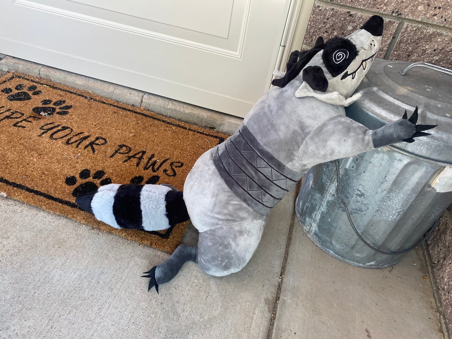Weighted Roadkill Raccoon Plush