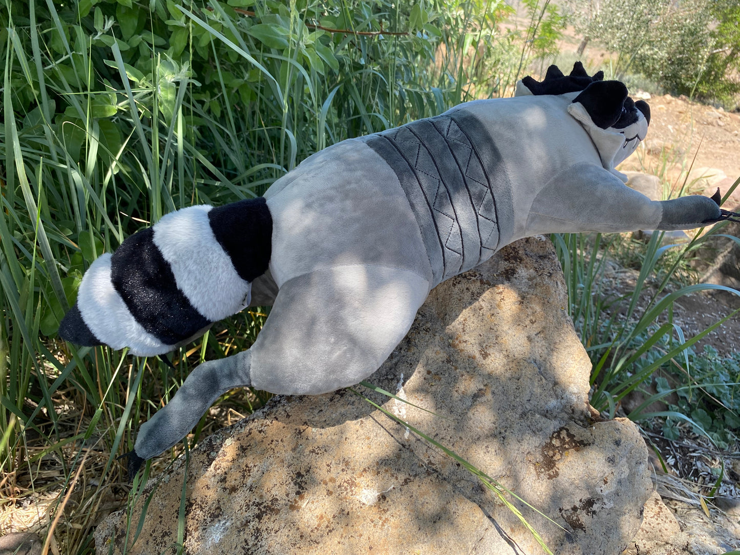 Weighted Roadkill Raccoon Plush