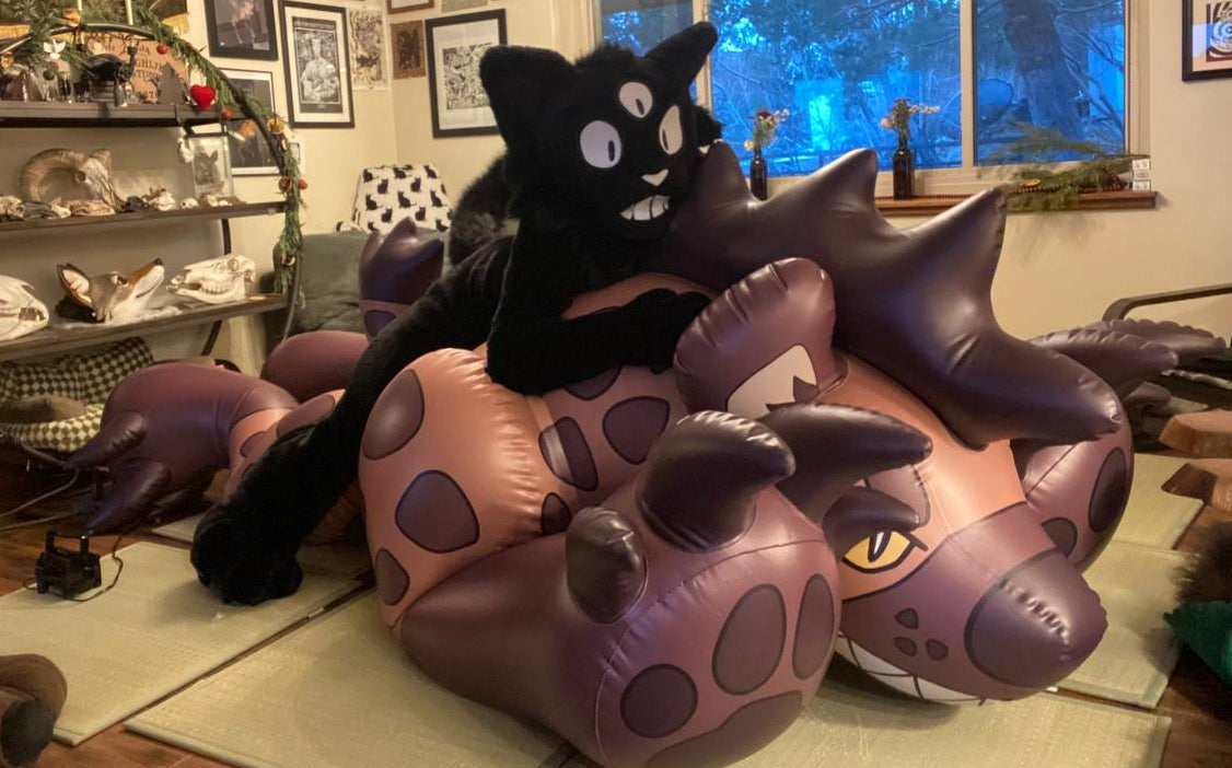 Standing Hyena 2.5 Meter Inflatable Toy -PREORDER