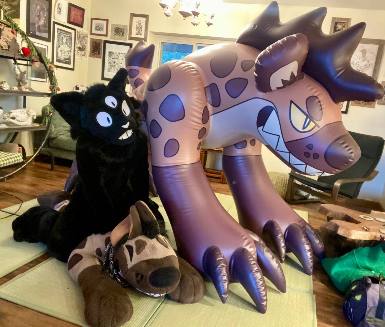 Standing Hyena 2.5 Meter Inflatable Toy -PREORDER