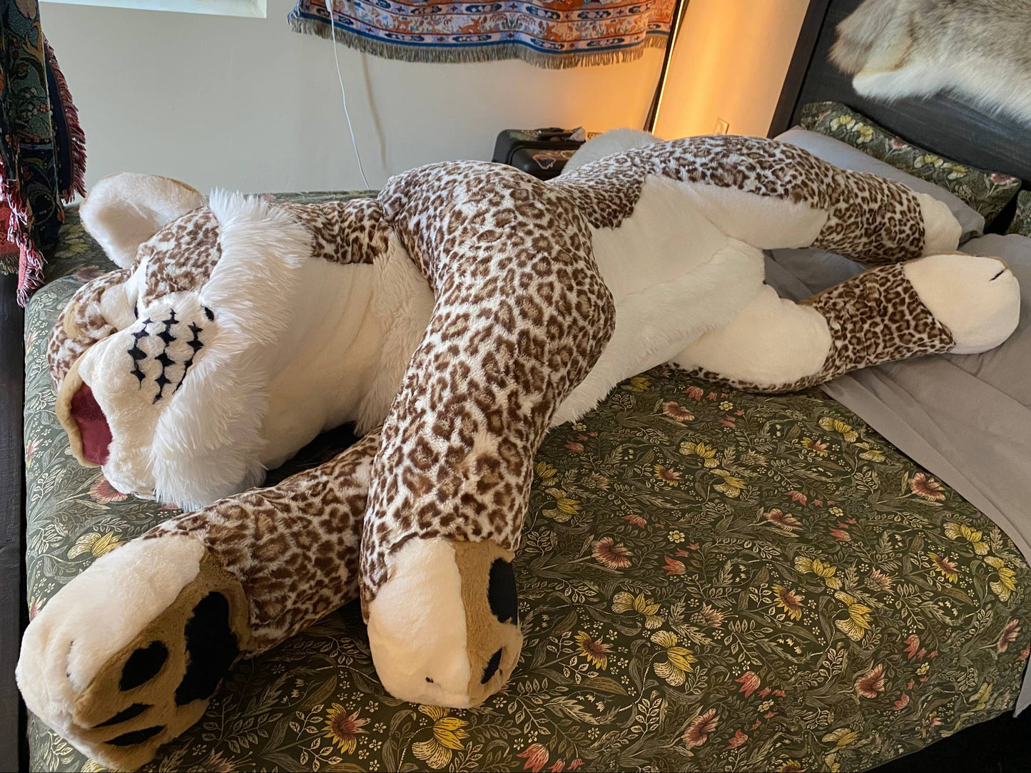 GIANT Big Cat Plush- Strawberry Leopard - Made to Order