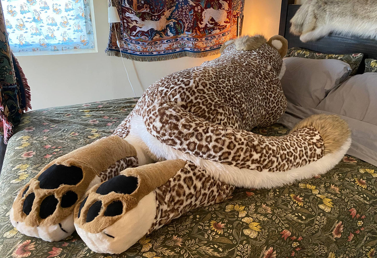 GIANT Big Cat Plush- Strawberry Leopard - Made to Order