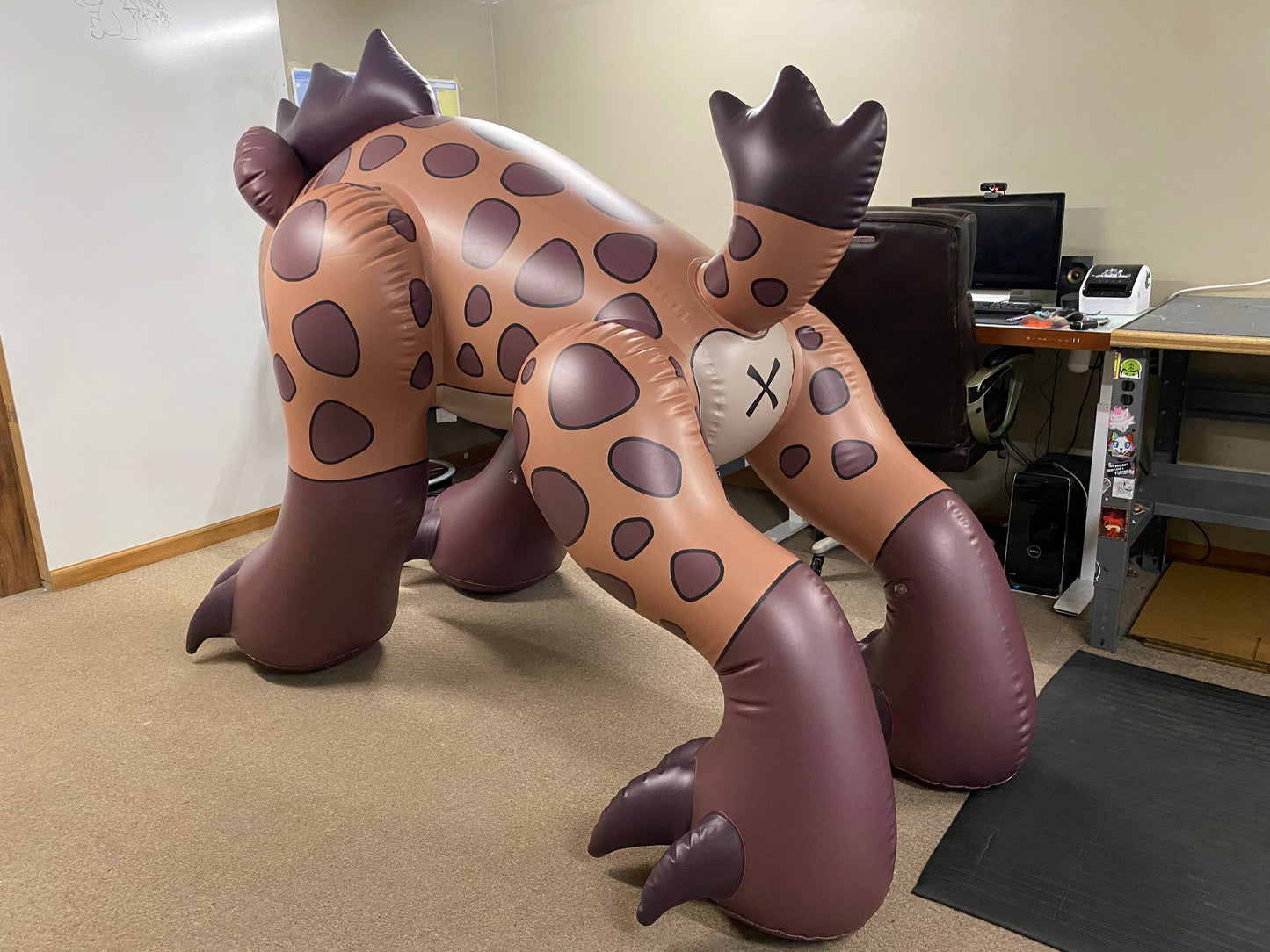 Standing Hyena 2.5 Meter Inflatable Toy -PREORDER