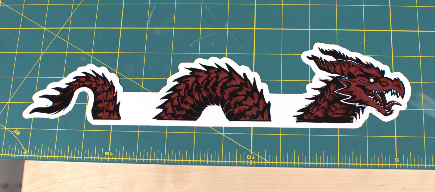 Wyrm Peeker Sticker