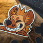 Hyena Window Peeker sticker