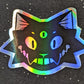 Holographic Creep Cat Sticker