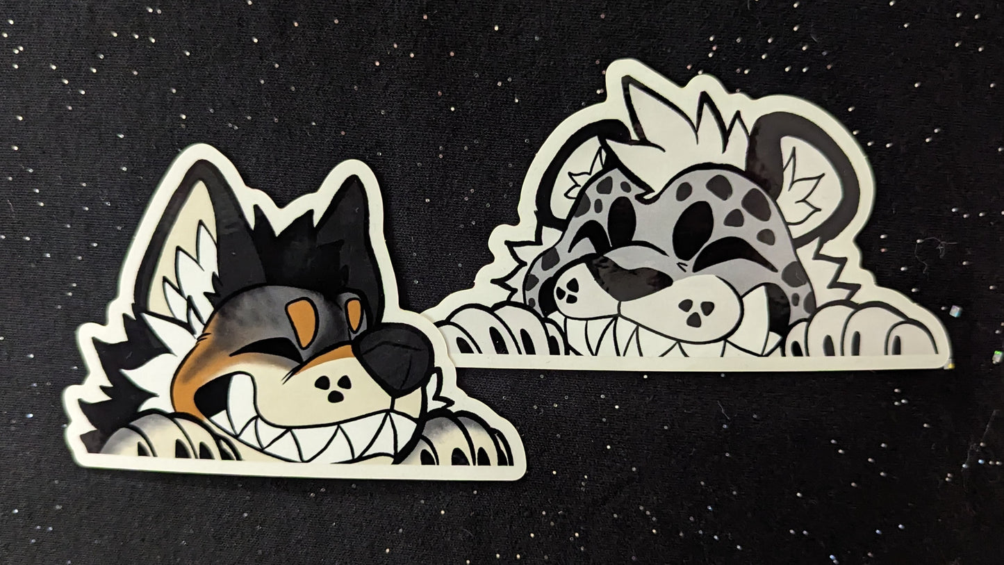 Window Peeker Stickers