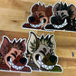 Hyena Window Peeker sticker