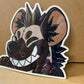 Hyena Window Peeker sticker