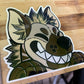 Hyena Window Peeker sticker